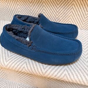 UGG Men's Blue Suede Loafers